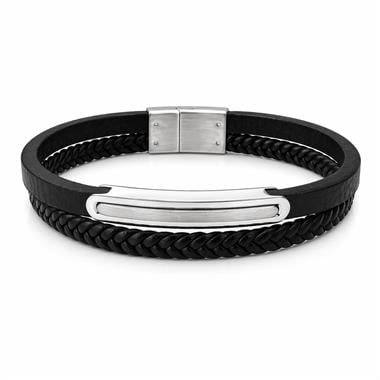Welch Çoklu Çelik Deri Erkek Bileklik Welch Çoklu Çelik Deri Erkek Bileklik ve Deri Bileklik Modelleri - WELCH 
