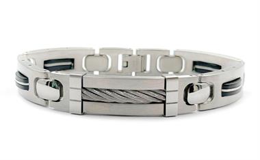 Welch Mens Wire Rope Bracelet