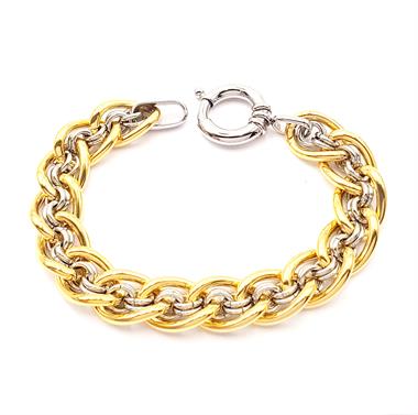 Welch Gold Beyaz Çelik Zincir Bileklik