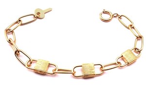 Welch Gold Steel Padlock Bracelet