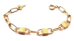 Welch Gold Steel Padlock Bracelet