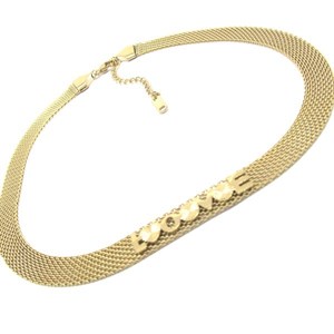 Welch Gold Steel Choker Love Necklace