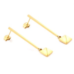 Welch Gold Çelik Çubuk Küpe