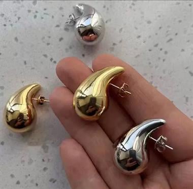 Welch Gold Çelik Damla Küpe