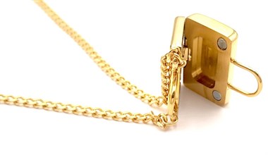 Welch Gold Çelik Fotoğraf Koymalık Kolye