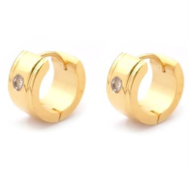 Welch Gold Çelik Halka Küpe