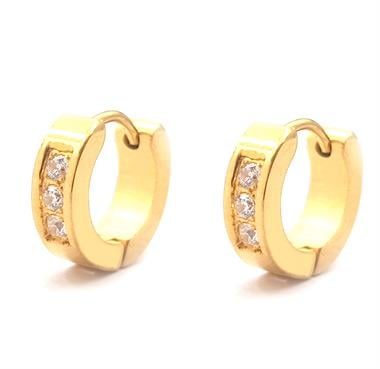 Welch Gold Çelik Halka Küpe