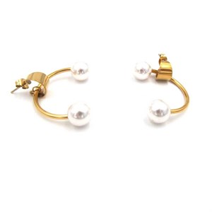 Welch Gold Çelik İnci Küpe