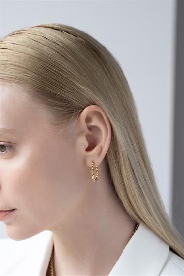 Welch Gold Çelik Kare Küpe