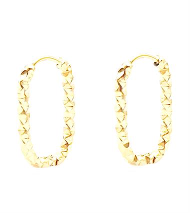 Welch Gold Çelik Kare Küpe