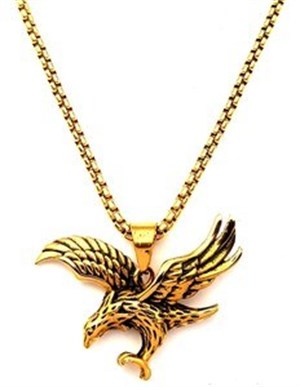 Welch Gold Çelik Kartal Kolye