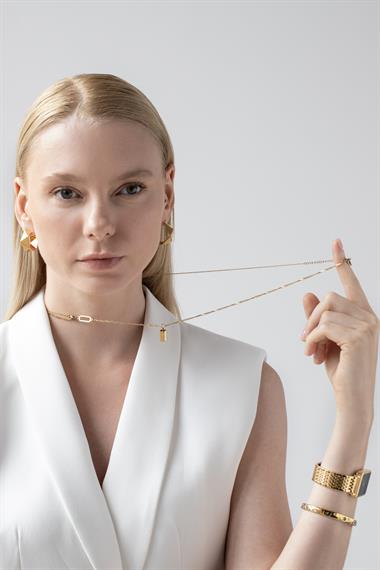 Welch Gold Çelik Minimal Kolye