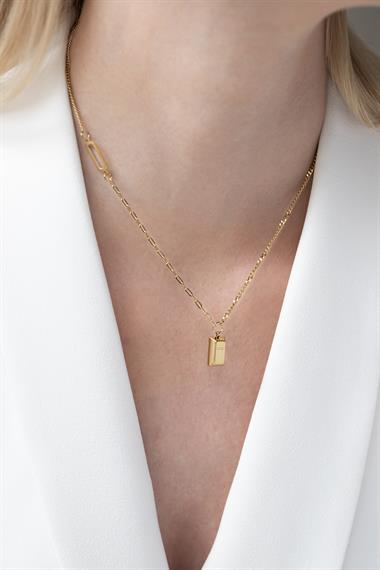 Welch Gold Çelik Minimal Kolye