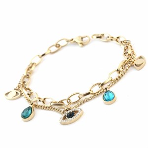 Welch Gold Steel Evil Eye Eye Bracelet