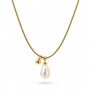​​Welch Gold Çelik İncili Kolye