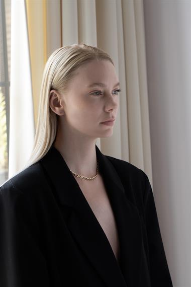 Welch Gold Steel Chain Necklace