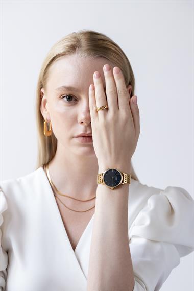 Welch Altın Kaplama Çelik Çift Zincirli KadınKolye