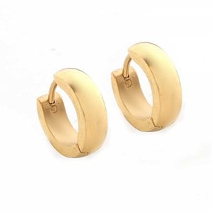 Welch Gold Halka Çelik Küpe