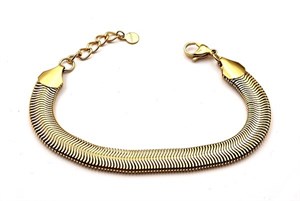 Welch Gold Italian Chain Steel Bracelet