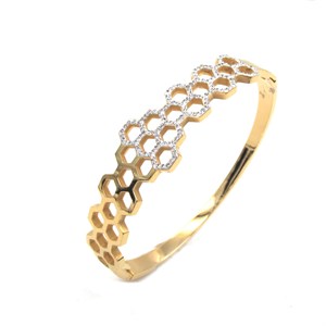 Welch Gold Kadın Çelik Arı Peteği Bileklik