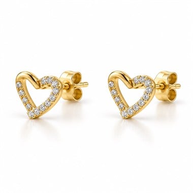 ​​​​​​​​​​​​​​Welch Gold Minimal Kalp Çelik Küpe Welch Gold Kalp Çelik Küpe Modelleri ve Çelik Küpe Fiyatları - WELCH 