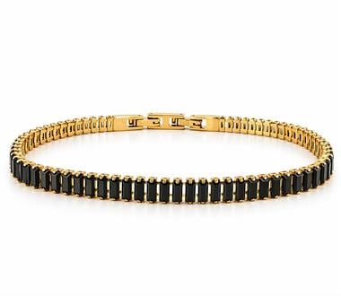 Welch Gold Kaplama Baget Taşlı Erkek Bileklik Welch Gold Kaplama Baget Taşlı Erkek Bileklik - WELCH 