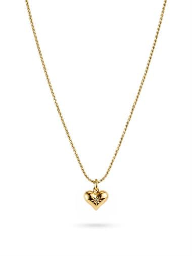 ​​Welch Gold Kaplama Çelik Minimal Kalp Kolye  Welch Gold Kaplama Çelik Minimal Kalp Kolye  - WELCH 