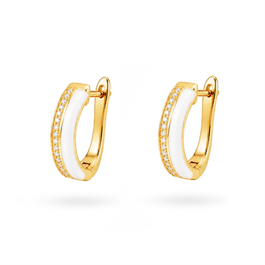 ​​​​​​​​​​​​​​Welch Gold Kaplama Seramik Çelik Küpe  Welch Gold Kaplama Seramik Çelik Küpe ve Kadın Küpe Modelleri - WELCH 
