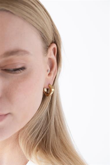 Welch Gold Kare Çelik Küpe