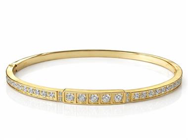 Welch Gold Taşlı Çelik Bileklik