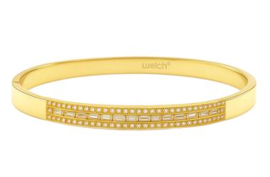 Welch Gold Taşlı Çelik Bileklik