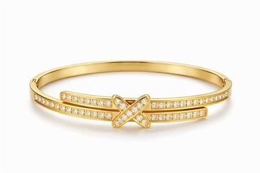 Welch Gold Taşlı Çelik Bileklik