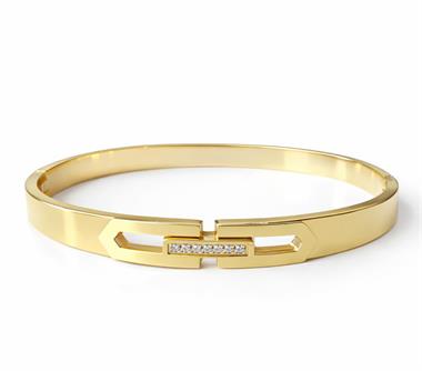 Welch Gold Taşlı Çelik Bileklik