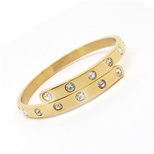 Welch Gold Taşlı Çelik Love Bileklik
