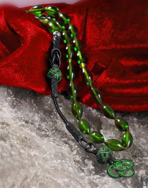 Welch GÜMÜŞ 1000 AYAR TRABZON EL İŞİ KAZAZİYE PÜSKÜLLÜ SIKMA KEHRİBAR TESBİH