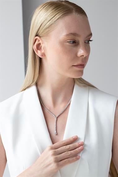 Welch İthal 925 Ayar Kararmayan Gümüş Su Yolu Kolye