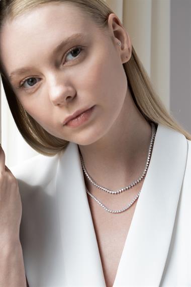 Welch İthal 925 Ayar Kararmayan Gümüş Kalpli Su Yolu Kolye