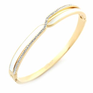 Welch Kadın Çelik beyaz sedefli mineli Bileklik