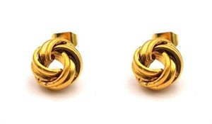 Welch Womens Gold Steel Earrings
