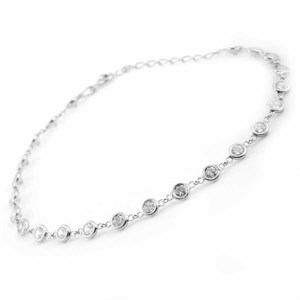 Welch Womens Silver Anklet Bracelet