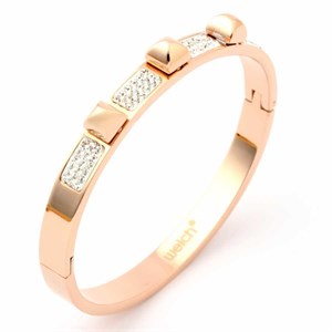 Welch Love Rose Stone Womens Steel Bracelet