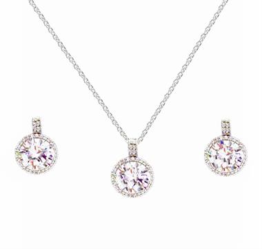 Welch Milano 925 Ayar Kararmaz Gümüş Kolye Küpe Set