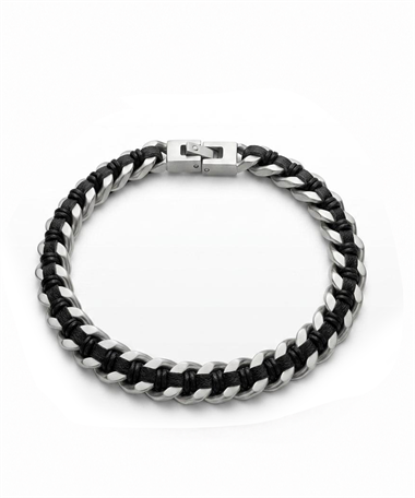 Welch Örgü Deri Çelik Erkek Bileklik – Premium Tasarım Welch Örgü Deri Çelik Erkek Bileklik – Premium Tasarım WELCH 