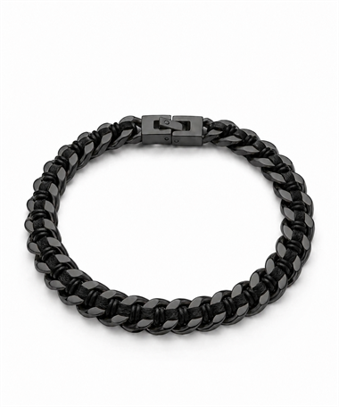 Welch Örgü Deri Çelik Erkek Bileklik – Premium Tasarım Welch Örgü Deri Çelik Erkek Bileklik – Premium Tasarım WELCH 