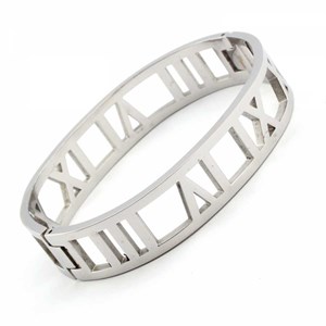Welch Roman Numeral Womens Steel Bracelet