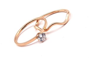 Welch Rose Solitaire Steel Ring