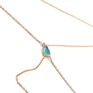Welch Rose Blue Stone Drop Female Silver Basilisk