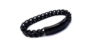 Welch Black Chain Steel Bracelet