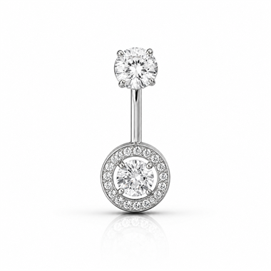 Welch Taşlı Çelik Göbek Piercing Welch Taşlı Çelik Göbek Piercing ve Piercing Modelleri - WELCH 