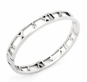 Welch Stone Womens Steel Bracelet